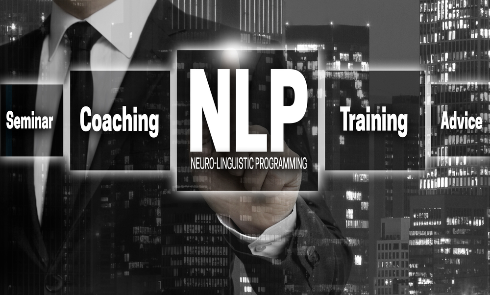 NLP concept is shown by businessman.