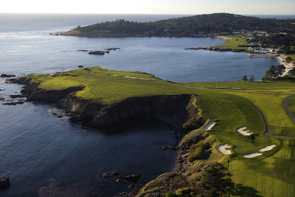 Arial view of part of Pebble Beach